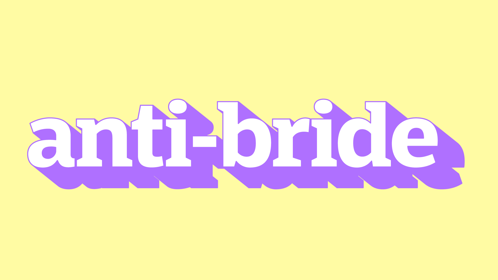 Here Comes The Bride, All Dressed In... Jeans? What Does "Anti-Bride" Mean?